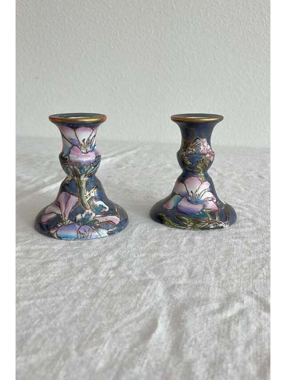 porcelain candlestick holders